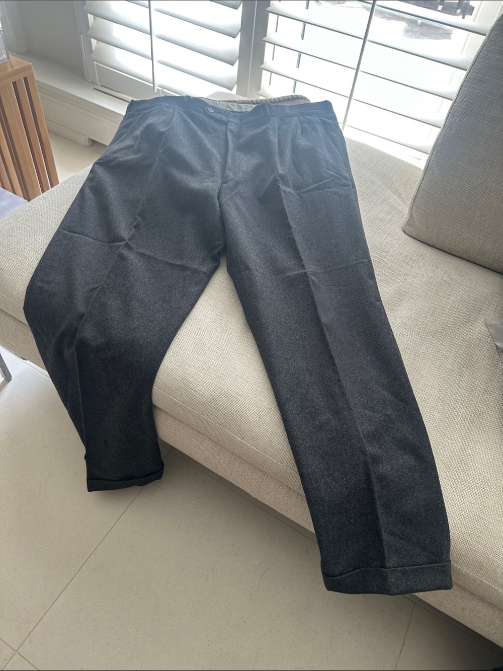 Men's Tailored Grey Dress Pants